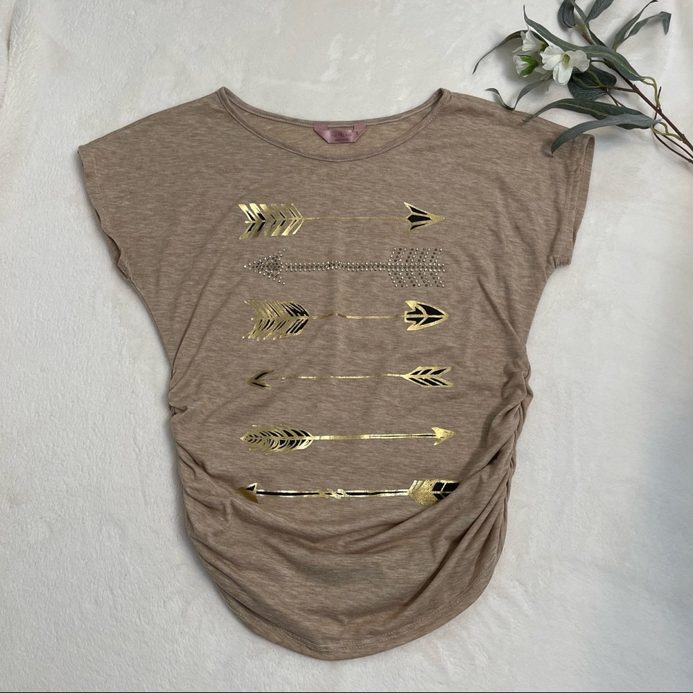 SJS Ruched Arrow Top